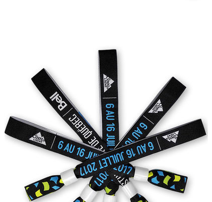 Disposable RFID Wristband Woven Smart RFID Bracelets For Hotels And Resort