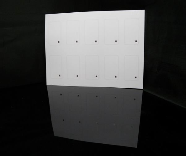 Custom PETG / PVC RFID Inlay 125 KHz LF And 13.56 Mhz HF Operating Frequency