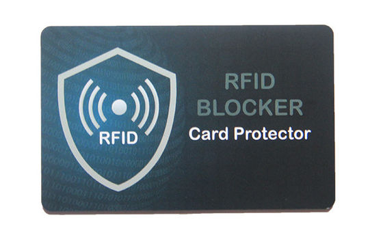 0.84-0.86mm dik PVC NCF beschermingskaart, RFID NFC blokkeringskaart met signaalschild