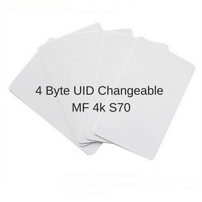 UID Veranderbare 4 byte passieve RFID-kaart, PVC RFID-toegangscontrole-kaart ISO14443A
