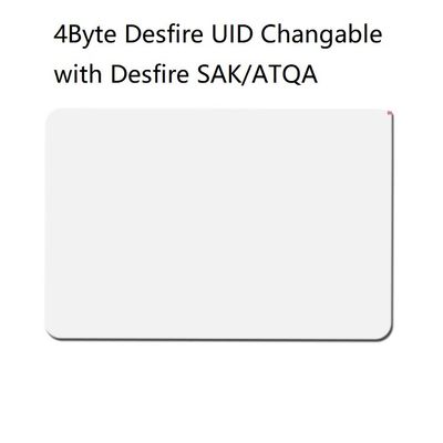 ISO14443A Uid Veranderbare RFID Smart Card 13.56mhz Toegangscontrole PVC-kaart