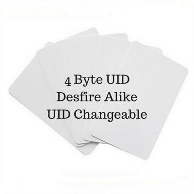 ISO14443A Uid Veranderbare RFID Smart Card 13.56mhz Toegangscontrole PVC-kaart
