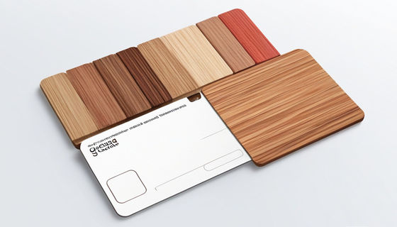 Houten RFID-sleutelkaarten voor hotelkamers 86x54mm 1,1-1,2mm Dikte Aanpasbaar
