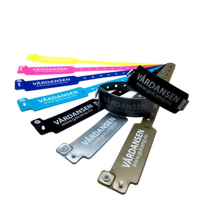 Logo druk PVC ziekenhuis medische polsband, RFID NFC tag Armband Wegwerp