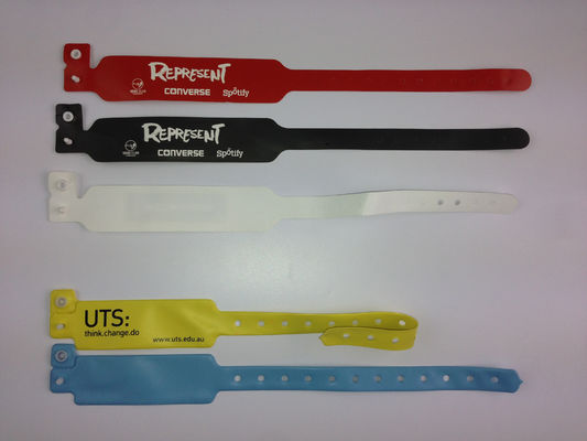Logo druk PVC ziekenhuis medische polsband, RFID NFC tag Armband Wegwerp