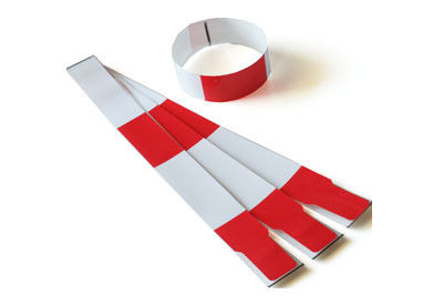 Gepersonaliseerde maat Papier RFID schoenen tags 860MHZ-960MHZ Frequentie voor timing systeem