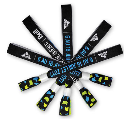 Custom Fabric NFC RFID Festival Armband Armband Voor Sociale Distantie Toegangscontrole
