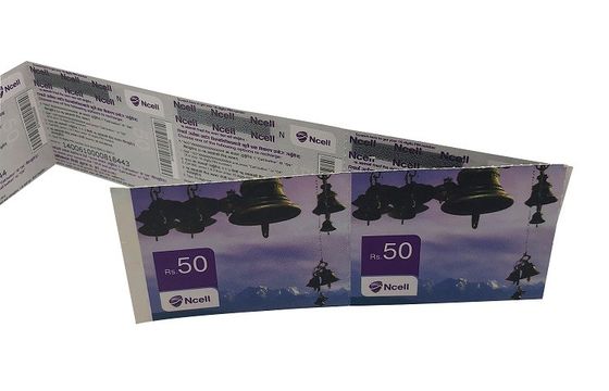 HF RFID papieren evenementtickets op maat gedrukt met Ultualight EV1 chip