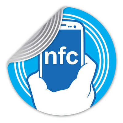 PET-materiaal RFID NFC Forum Tag TYPE 2 Elektronisch NFC-etiket 13.56MHZ Frequentie