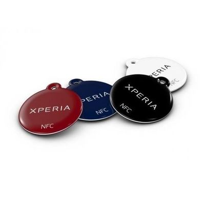 Op maat gemaakte grootte Epoxy NFC Sticker Label 213 215 Chip Sleutelhanger voor telefoon