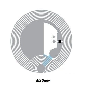 0.07mm Dik papier NFC Chip Sticker Herschrijfbare NFC tags Hoge frequentie 13.56mhz