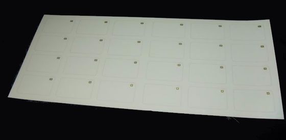Witte mat PVC of PETG HF RFID inlegplaat RFID Prelam 4 x 6 Op maat