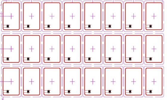 Gepersonaliseerde grootte RFID-kaart Inlay Prelam HF contactloze smartcard 13.56MHZ