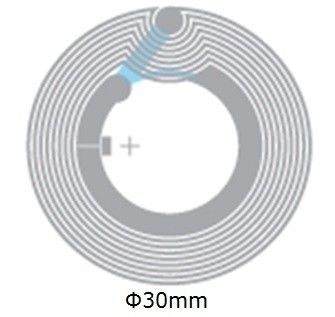 Contactloze transmissie Dia 33mm RFID natte inleg met RFID Classic ® SLI NFC chip