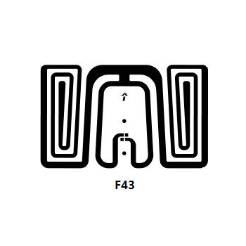 Op maat 26x16mm F43 Droog UHF RFID Inlay Met Impinji Monza 4 Chip