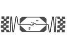 Wet Card Inlay E42 Impinji Monza 4 Chip Sticker Tag Die Cut Grootte 105mmx6mm