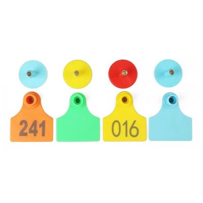 70x80mm 104x74mm UHF dierlijke RFID-oortekens TPU-materiaal voor veebewaking