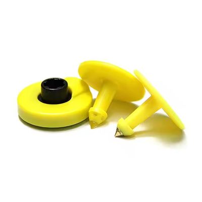 TPU materiaal 134.2Khz RFID-oortekens, passieve ronde vee-dieren-tag