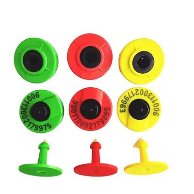 TPU materiaal 134.2Khz RFID-oortekens, passieve ronde vee-dieren-tag