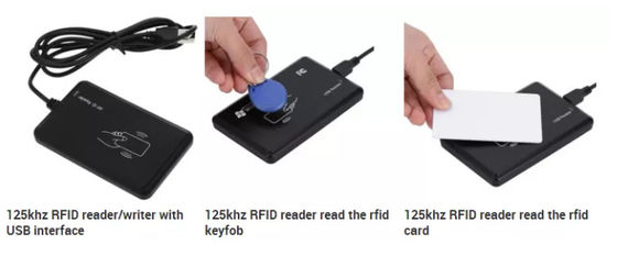 Gepersonaliseerde logo RFID kaartlezer 13.56Mhz 125KHZ ID-kaartlezer Met T5577 chip